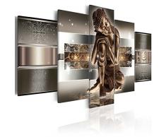 murando - Bilder 200x100 cm Vlies Leinwandbild 5 TLG Kunstdruck modern Wandbilder XXL Wanddekoration Design Wand Bild - Buddha 020113-289