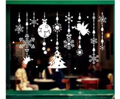 Weihnachtsengel Anhänger Hintergrund Glasschrank Dekoration Selbstklebende Abnehmbare Wandaufkleber 30X45Cm
