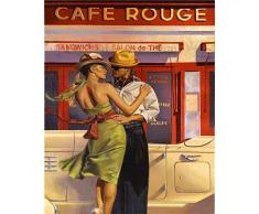 JWFJF Malen nach Zahlen Retro Tänzer DIY Ölgemälde leinwand malen nach Zahlen Erwachsene Kinder und anfänger Geschenk hauptdekoration wandkunst 40x50 cm(Rahmenlos)