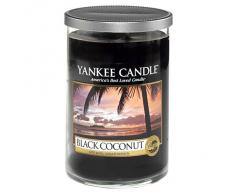 Yankee Candle Black Coconut Stumpenkerze, schwarz, mittel
