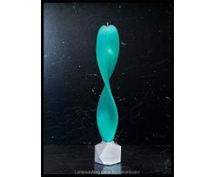 Engelslicht Kerze mintgrün. Besondere Frühlingsdeko o. Sommerdekoration. Auch zu Ostern, Geburtstag, Muttertag als einzigartiges Geschenk