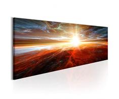decomonkey Bilder Abstrakt Sonne 120x40 cm 1 Teilig Leinwandbilder Bild auf Leinwand Vlies Wandbild Kunstdruck Wanddeko Wand Wohnzimmer Wanddekoration Deko Himmel Horizont
