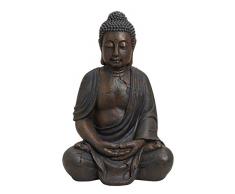 Worldconnection XXXL Großer Buddha 70 cm Garten Deko Figur Skulptur Feng Shui