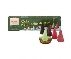 Sigro Knox XXL Weihnachten GIANT gemischte Farben Räucherkegel mit 1 Glow Cup, 5 Pack, mehrfarbig, 30 x 30 x 30 cm