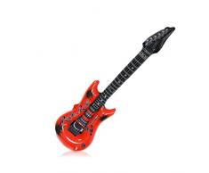 5 Luftgitarren Luftinstrumente Party aufblasbar Air Guitar Karaoke Pop Rock vom Sachsen Versand