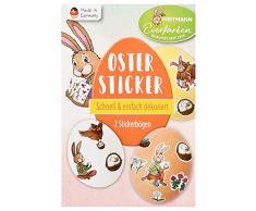 Heitmann Eierfarben Oster-Sticker - Ostermotive zum Aufkleben und Basteln - Ostern - Ostereier bemalen, Ostereier dekorieren