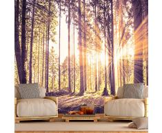 Vlies Fototapete 250x175 cm - 3 Farben zur Auswahl - Top Tapete Wandbilder XXL Wandbild Bild Fototapeten Tapeten Wandtapete Wald Bäume Natur c-B-0098-a-d