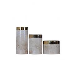 QWXINXING Vase Farbdekoration Moderner chinesischer Stil Reine handbemalte Lotus Keramik dreiteilige Modellzimmer Wohnaccessoires Dekorative Flaschenvase