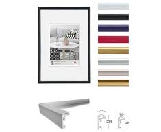 walther design Galeria Bilderrahmen, Wanddekoration, Kunststoff, 3 (20 x 30 cm), schwarz