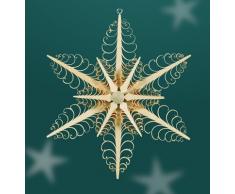 Rudolphs Schatzkiste Fensterschmuck Spanstern BxHxT 23 x 23 x 3,5 cm NEU Fensterbild Spanbaum Adventsstern Holz Seiffen Erzgebirge Stern Linde Fensterdeko