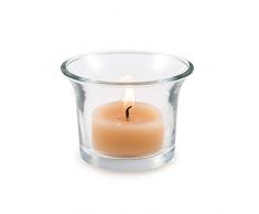 10 Teelichthalter klar, H 4,7 x D 6,5 cm