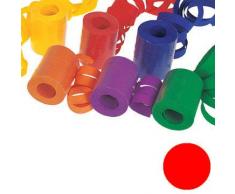 Luftschlange unifarben, Standardmaß, rot