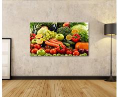 Bild Bilder auf Leinwand XXL Bild ! Direkt vom Hersteller ! Poster Leinwandbild Wandbilder Kunstdruck verschiedene Formate ! BMJ Obst und Gemüse Küche