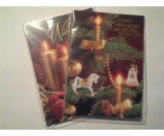 Weihnachtspostkarten 2 x 10Stück Sortiert.