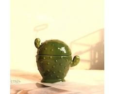 Amgend Nordic Ins Grün Kaktus Dekoration Keramik Vorratsglas Kerzenschale Schmuck Aufbewahrungsbox Schmuckschatulle, Grüne Kaktus Aufbewahrungsbox C