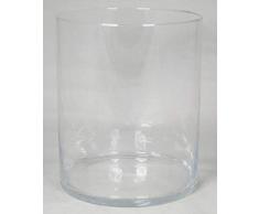 INNA-Glas Große Vase Roman, Zylinder - rund, klar, 30cm, Ø 25cm - Glasvase - Zylindervase
