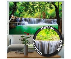 GREAT ART XXL Poster – Wasserfall Feng Shui – Wandbild Dekoration Natur Dschungel Landschaft Paradies Urlaub Thailand Asien Wellness Spa Relax Wandposter Fotoposter Wanddeko (140 x 100 cm)