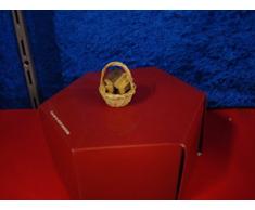 Krippen und Puppenhausmöbel Zubehör Korb mit Holz für 9-12 cm Figuren