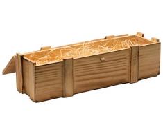 Weinkiste 1er geflammt inkl. Holzwolle / Holzkiste / Geschenkbox / Aufbewahrungsbox / Überraschungskiste / Weinbox / Hochzeitskiste (1er Weinbox)