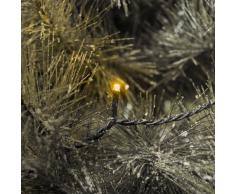 Konstsmide 3612-000 Micro LED Lichterkette / für Außen (IP44) / 24V Außentrafo / 120 gelbe Dioden / schwarzes Kabel