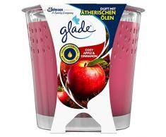 Glade (Brise) Kerzen im Glas, Duftkerze, Cosy Apple & Cinnamon, bis zu 30 Stunden Brenndauer, 6er Pack (6 x 129g)