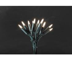 Konstsmide 6304-120 LED Minilichterkette / für Innen (IP20) 230V Innen / One String / 100 warm weiÃe Dioden / grünes Kabel