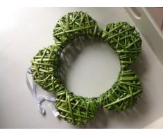 Blütenhänger Kranz aus Weide hellgrün 35x6cm von Trendfleur