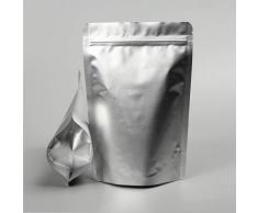 Tuokay 20er Set Ziplock Foliensäcke, Wiederverschließbare Folientüten, (31cm*21cm/ 26cm*18cm/ 24cm*17cm/ 22cm*15cm) 4 Größen Lebensmittelechte für Kaffee, Trockenfutter, Keks, Nüsse, Tiernahrung