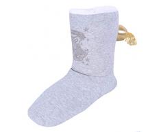 Graue Pantoffeln mit goldenem Grablicht 36/38 EU