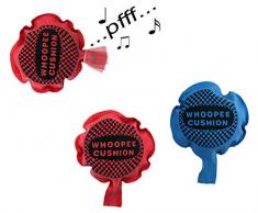 FK-Import 1 x Geräuschkissen - Furzkissen- ca. 9 cm, 1 aus 2 Farbvarianten (rot oder blau), Pupskissen