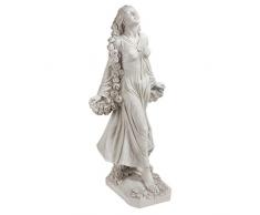 Design Toscano Statue Flora die göttliche Schutzherrin der Gärten, Maße: 37 x 37 x 77.5 cm 9 kg