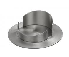 Kerzenleuchter silberfarben für Kerzen Ø 60 mm für Altarkerzen, Anlasskerzen, Taufkerzen, Kommunionkerzen, Hochzeitskerzen