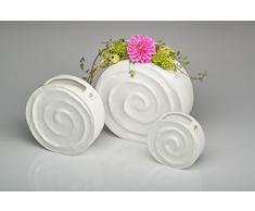 Porzellanvase Design Study weiß rund 22,5 cm hoch Ø 23,0 x 9,0 cm von Sandra Rich