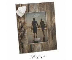 Impressions by Juliana Bilderrahmen, Holz, mit 2 Herzen 5 x 7 (13 x 18cm)