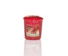 YANKEE CANDLE Scharfes Zimt (Sparkling Cinnamon) Votivkerze Sampler, Plastik, Rot, 4.6 x 4.5 x 5.3 cm