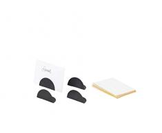 Ferm Living Card Holders Platzkartenhalter Messing Schwarz, 4 stck.