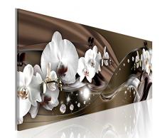 murando - Bilder 150x50 cm - Leinwandbild - 1 Teilig - Kunstdruck - modern - Wandbilder XXL - Wanddekoration - Design - Wand Bild - Orchidee Blumen b-A-0072-b-c