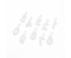 sayletre Stanzformen, Zahlenkerzen Stanzformen Metall Präge Stanzschablone Vorlage für Scrapbooking DIY Album Fotopapier Karten Kunst Bastelbedarf Wohnkultur
