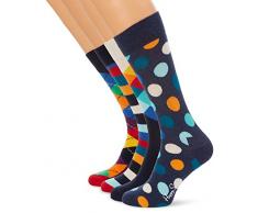 Happy Socks Gemischt farbenfrohe Geschenkbox an Baumwollsocken für Männer und Frauen,Mehrfarbig (Mix Gift Box),41-46