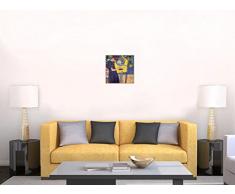 1art1 60532 Gustav Klimt - Die Musik, 1895 Poster Leinwandbild Auf Keilrahmen 40 x 40 cm