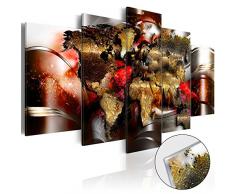 murando - Acrylglasbild Abstrakt 200x100 cm - 5 Teilig - Glasbilder - Wandbilder XXL - Wandbild - Bilder - Weltkarte Abstrakt k-A-0017-k-o