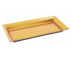 zeitzone KERZENTABLETT Teller Advent Weihnachten Gold 36x17CM