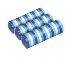 amscan 9904634 Luftschlangen - Sky Blue