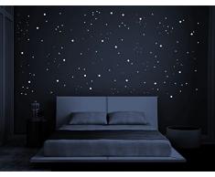 Paraboo 524 Leuchpunkte/Leuchtsterne für deinen Sternenhimmel - Premium Qualität Made in Germany - Aufkleber selbstleuchtend