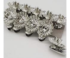 Modern 20 Baumkerzenhalter Silber