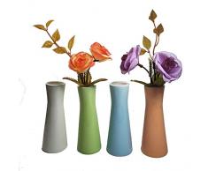 CRH600 Set mit 4 dekorativen Miniatur-Vasen, Keramik-Flasche, Zuhause, Büro, Deko, Tischvasen, Partydekorationen, Flaschen