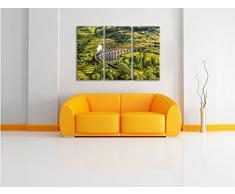 Glenfinnan Eisenbahnviadukt in Schottland 3-Teiler Leinwandbild 120x80 Bild auf Leinwand, XXL riesige Bilder fertig gerahmt mit Keilrahmen, Kunstdruck auf Wandbild mit Rahmen, gänstiger als Gemälde oder Ölbild, kein Poster oder Plakat