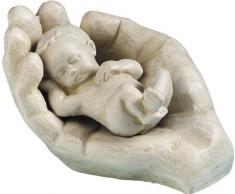 °° Keramikfigur Hand mit Kind (Sandfarben)