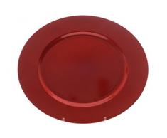Dekoteller Platzteller Weihnachtsteller Adventsteller Plätzchenteller Nikolausteller Weihnachten rot Ø 33 cm