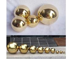 Yunhigh Schaukelball für Garten, 5.8cm Kleiner anstarrender Ballkugel Spiegelball dekorativer metallgoldener Balledelstahl für Hausgarten